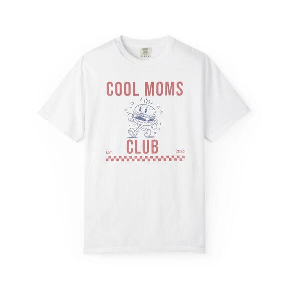 Other - Cool Moms Club T-Shirt Retro Cartoon Character, Checker Stripe